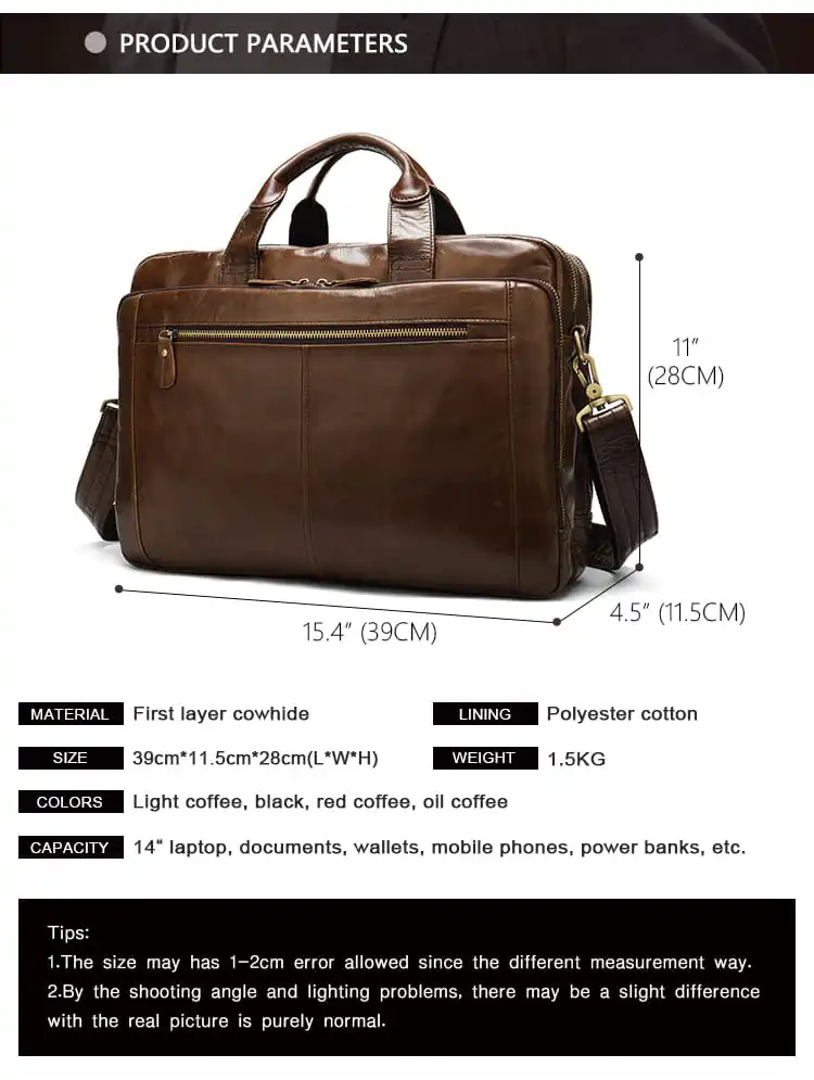 Δερμάτινος χαρτοφύλακας Cardinal 9207 red coffee