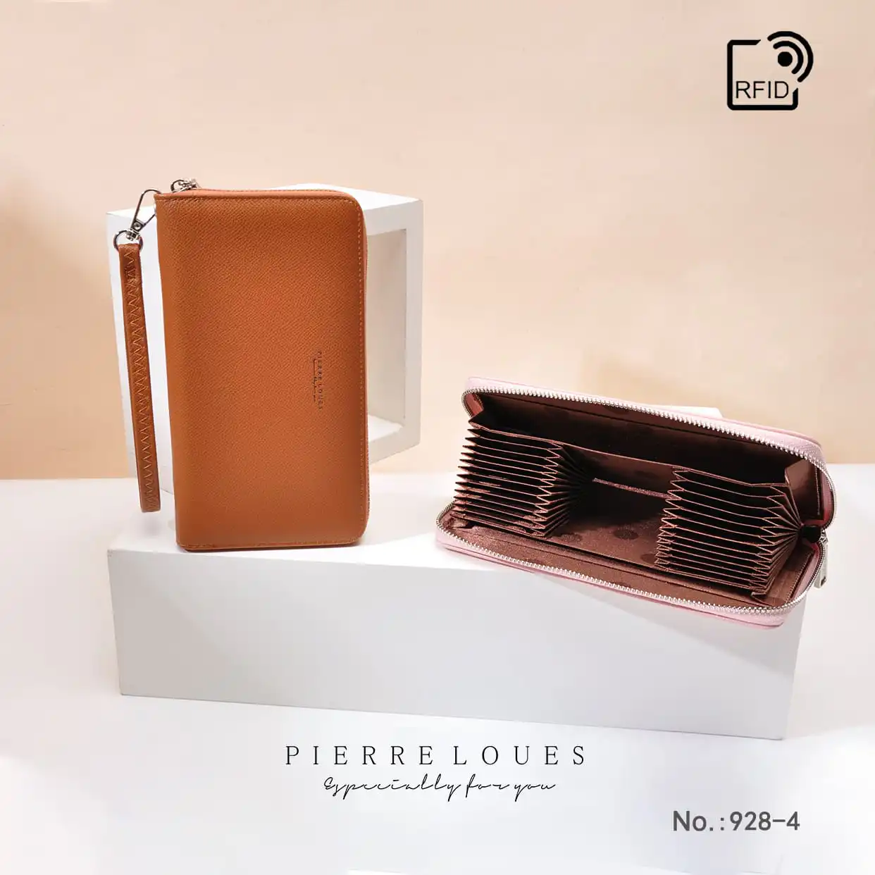 Γυναικείο πορτοφόλι Pierre Loues 928-4 καφέ Γυναικείο πορτοφόλι Pierre Loues 928-4 καφέ