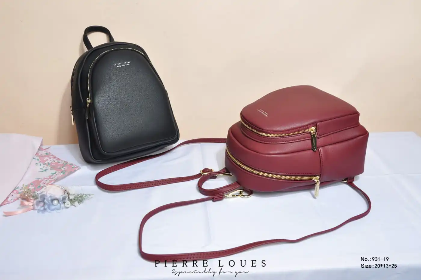 Σακίδιο Πλάτης Pierre Loues 931-19 μπορντό Σακίδιο Πλάτης Pierre Loues 931-19 μπορντό