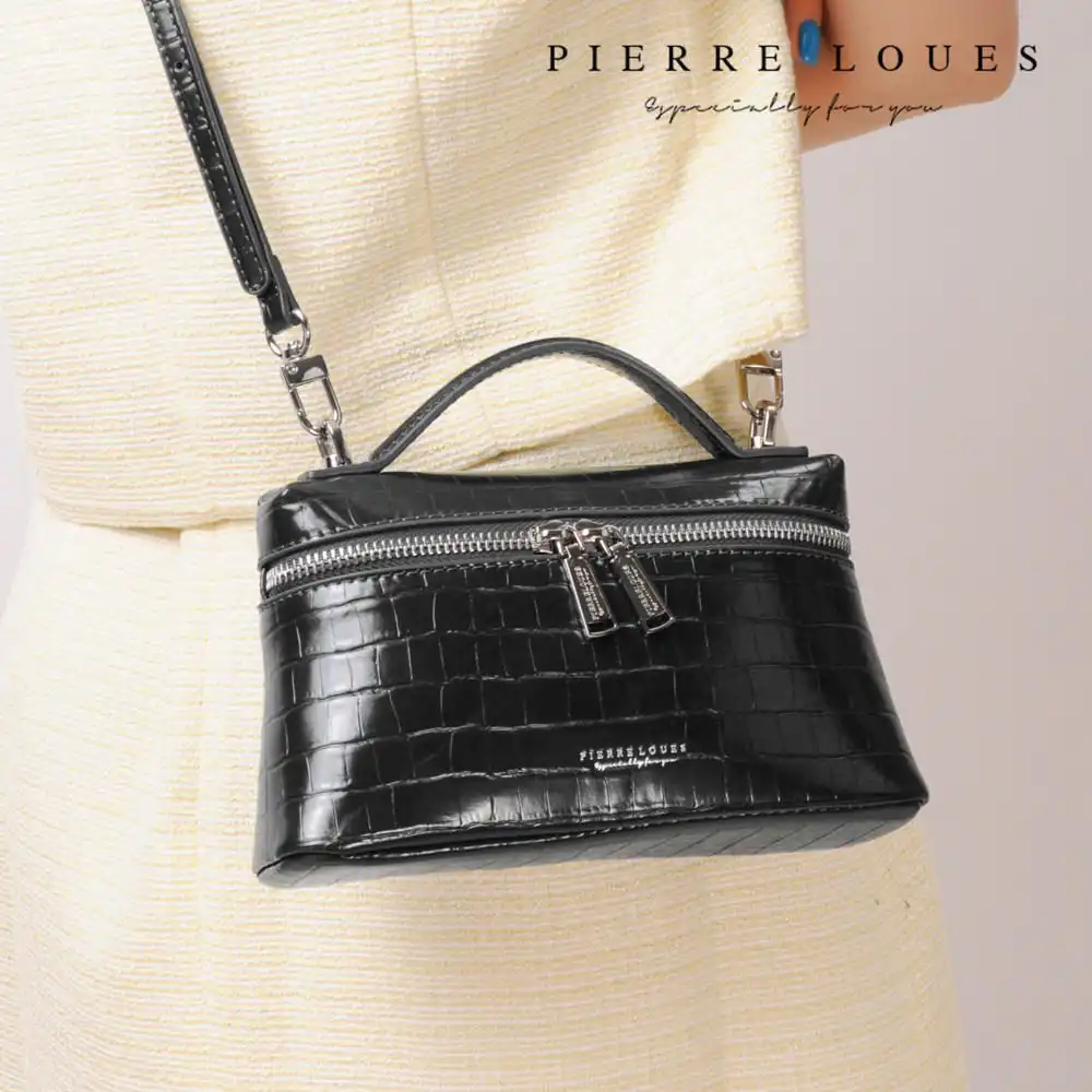 Γυναικεία Τσάντα Χιαστί Pierre Loues PL931-69-Α03 μαύρο Γυναικεία Τσάντα Χιαστί Pierre Loues PL931-69-Α03 μαύρο