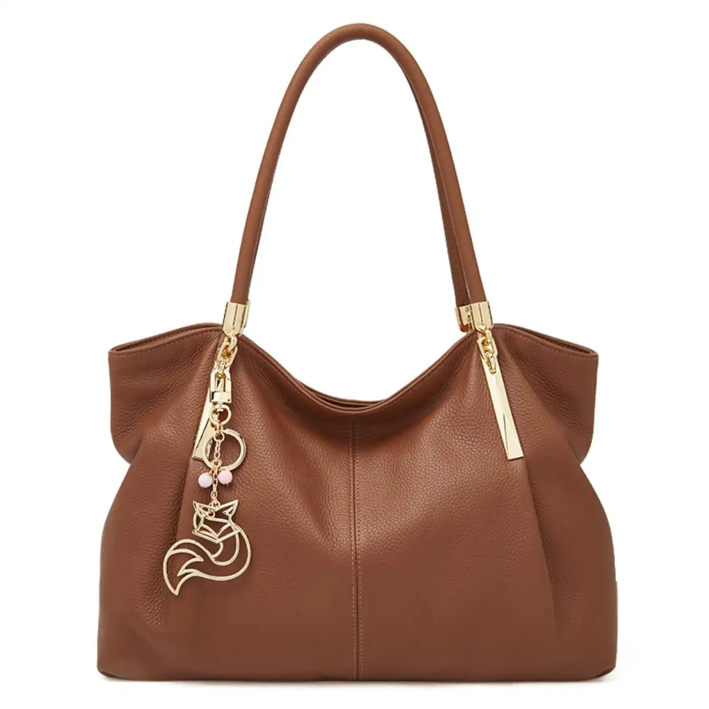 Δερμάτινη Γυναικεία Τσάντα Shopper ‘Ωμου Foxer 958136F καφέ Δερμάτινη Γυναικεία Τσάντα Shopper ‘Ωμου Foxer 958136F καφέ