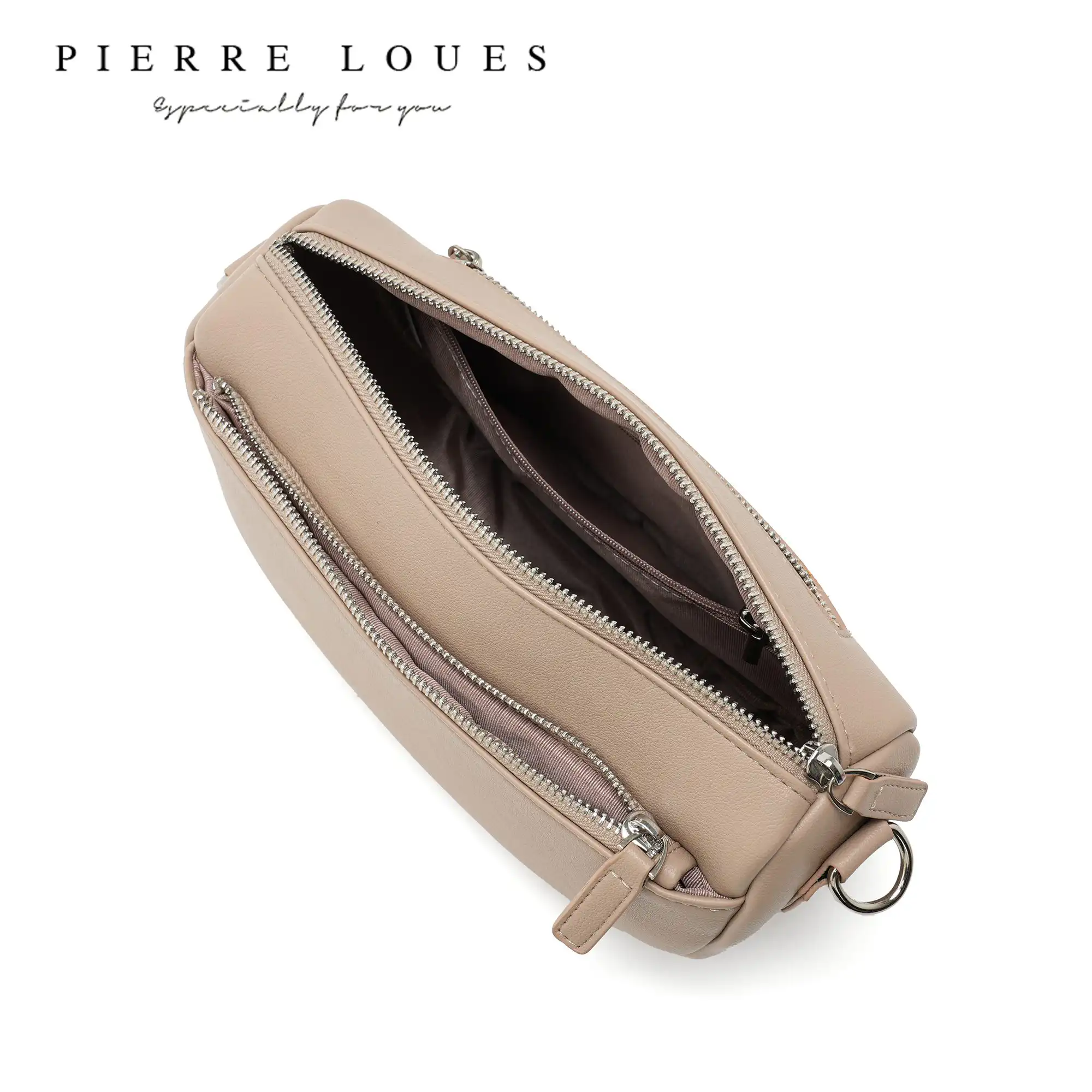 Γυναικεία Τσάντα Ώμου Pierre Loues PL959-17 μπεζ