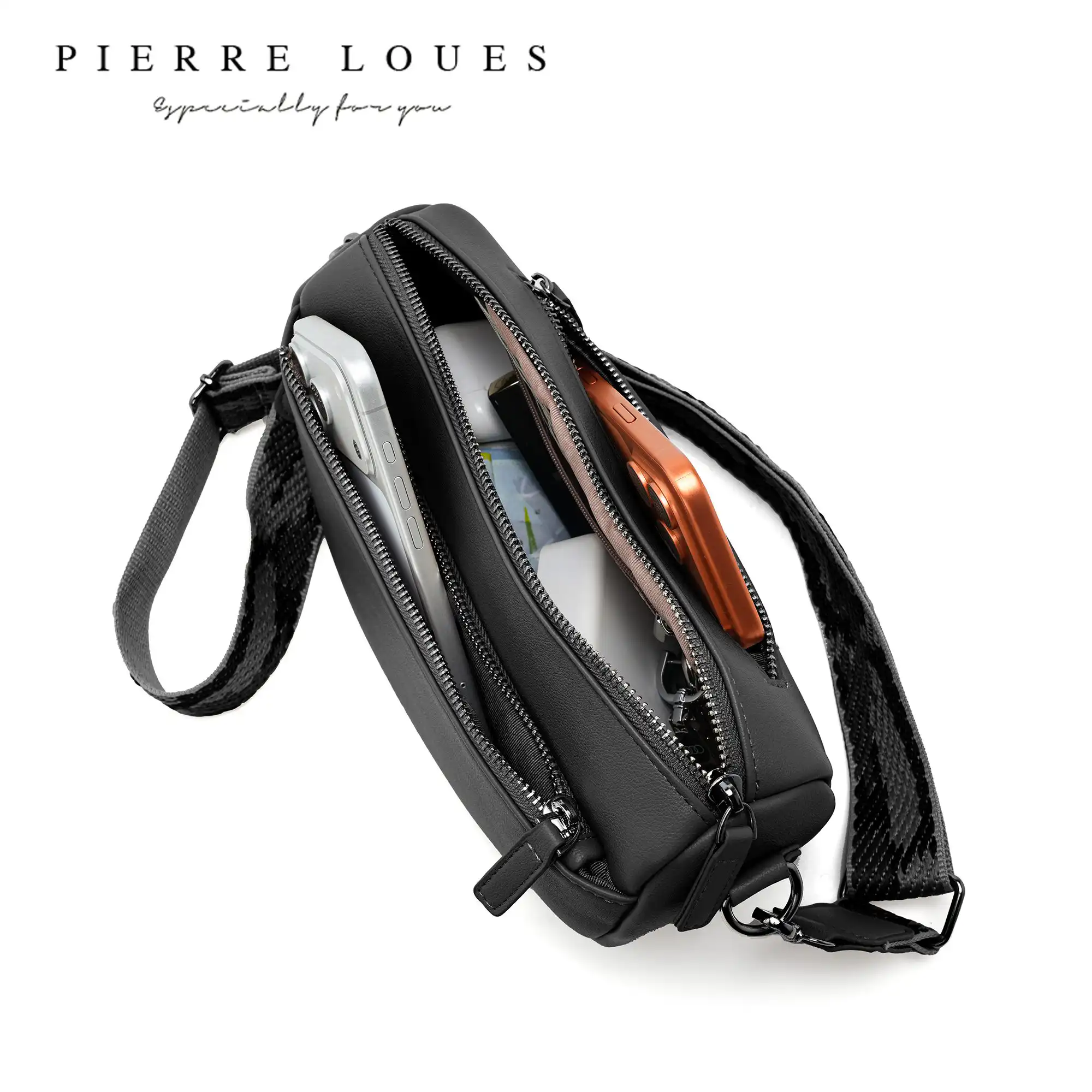 Γυναικεία Τσάντα Ώμου Pierre Loues PL959-17 μαύρο