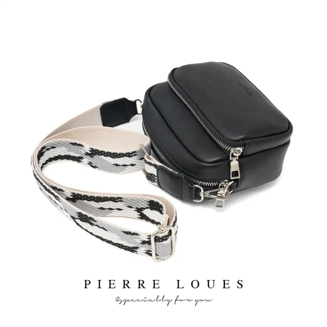 Γυναικεία Τσάντα Χιαστί Pierre Loues PL959-9 μαύρο