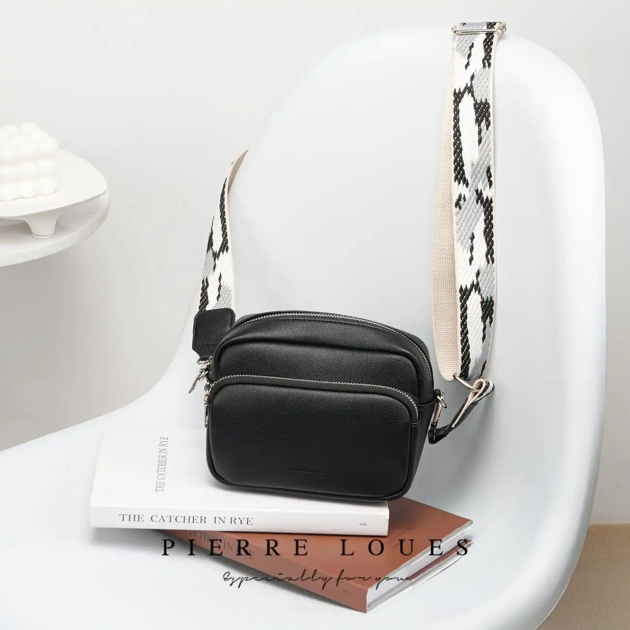 Γυναικεία Τσάντα Χιαστί Pierre Loues PL959-9 μαύρο