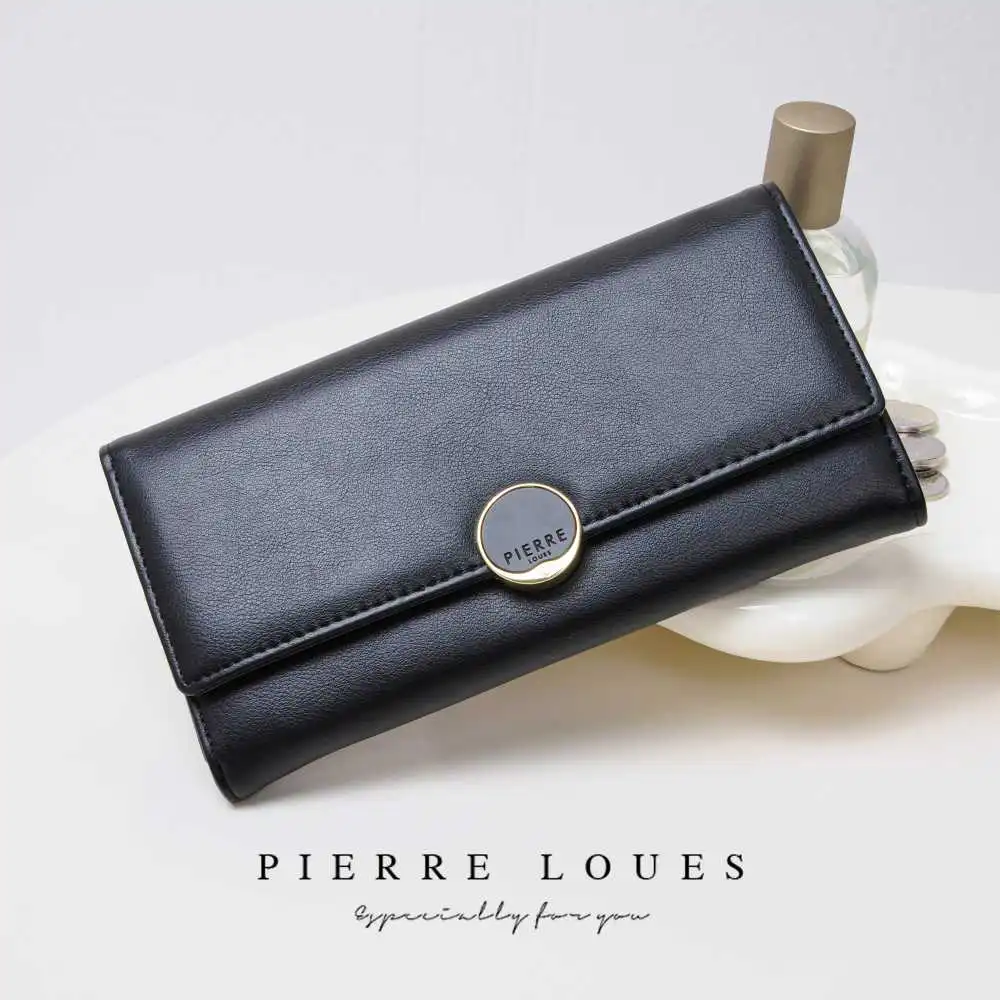 Γυναικείο πορτοφόλι Pierre Loues 982-17-1 μαύρο Γυναικείο πορτοφόλι Pierre Loues 982-17-1 μαύρο