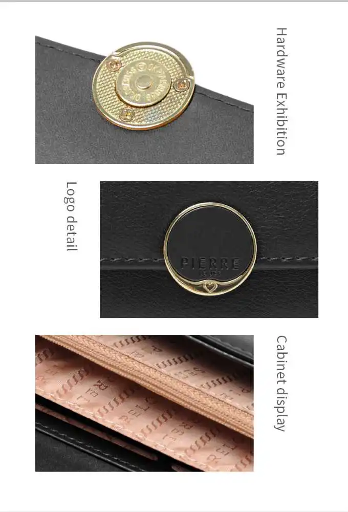 Γυναικείο πορτοφόλι Pierre Loues 982-17-1 μαύρο