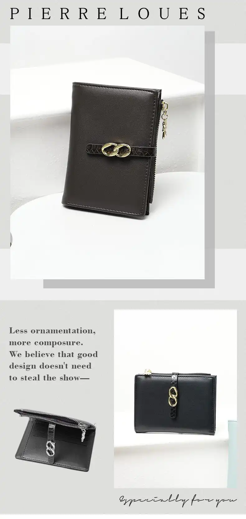 Μικρό Πορτοφόλι Γυναικείο Pierre Loues PL982-31 μαύρο
