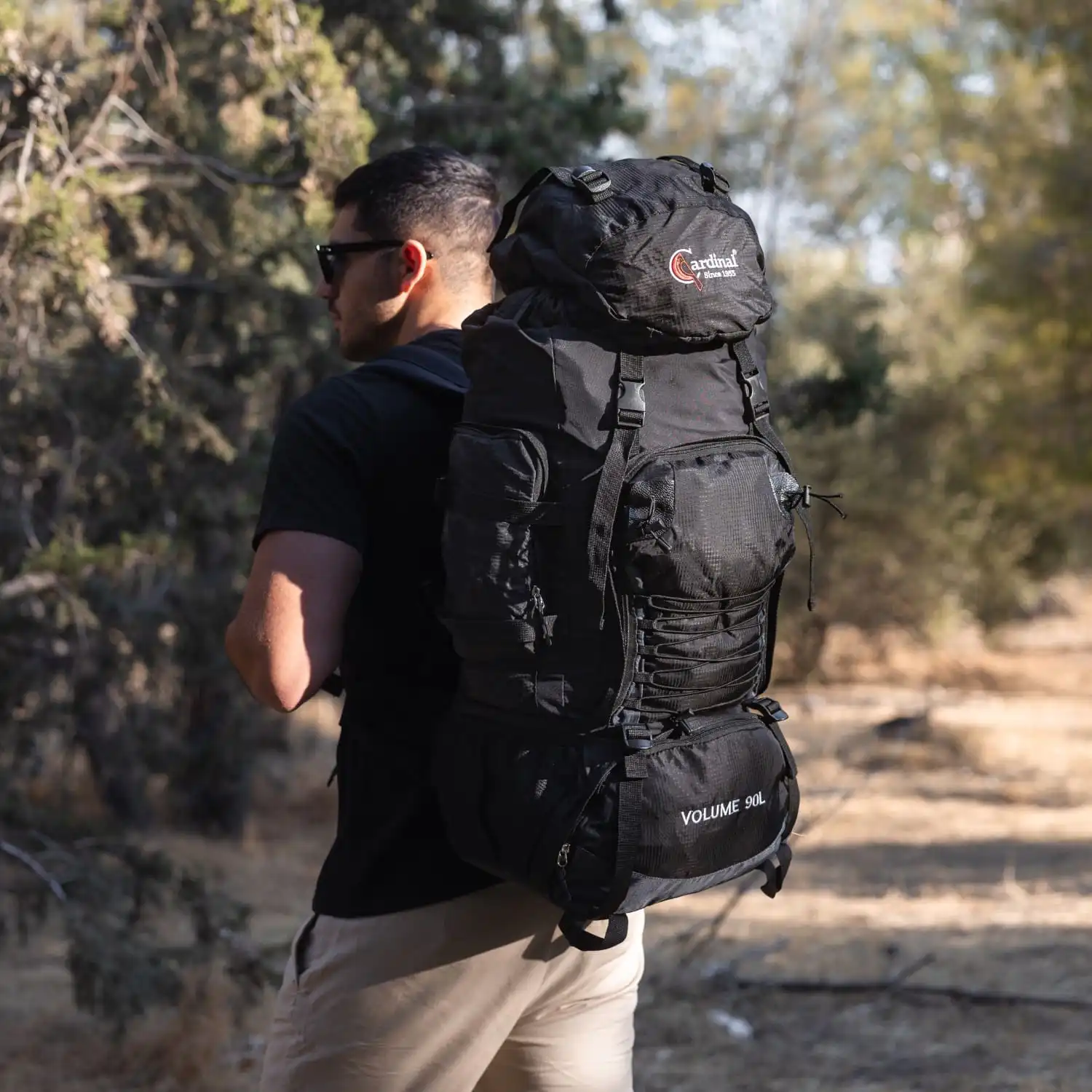 Σακίδιο πλάτης ορειβατικό Ταξιδιού αδιάβροχο Cardinal 990 90L μαύρο Σακίδιο πλάτης ορειβατικό Ταξιδιού αδιάβροχο Cardinal 990 90L μαύρο