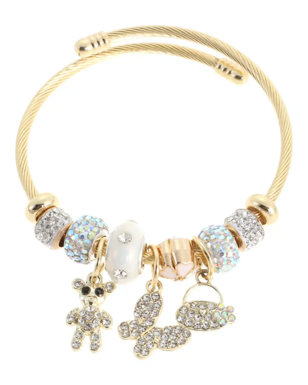 Βραχιόλι με αρκουδάκι AA-8632-16 – Χρυσό Βραχιόλι με αρκουδάκι AA-8632-16 – Χρυσό