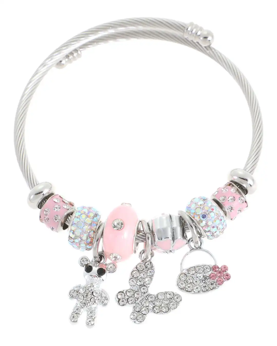 Βραχιόλι με αρκουδάκι AA-8632-16 – Ασημί Βραχιόλι με αρκουδάκι AA-8632-16 – Ασημί