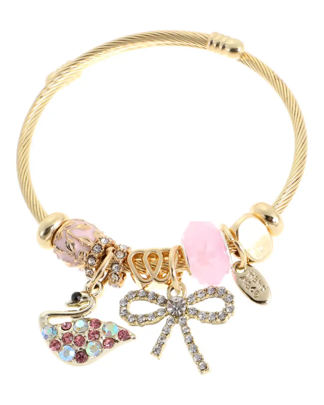 Βραχιόλι με κύκνο AA-8633-16 – Ροζ Βραχιόλι με κύκνο AA-8633-16 – Ροζ