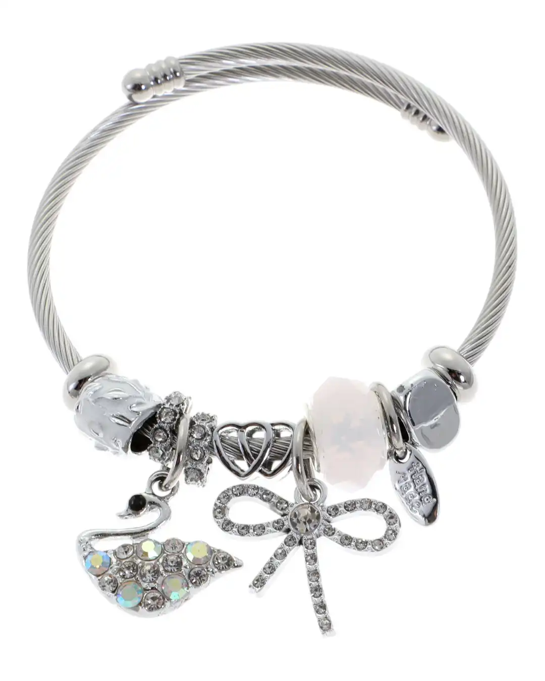 Βραχιόλι με κύκνο AA-8633-16 – Ασπρο Βραχιόλι με κύκνο AA-8633-16 – Ασπρο