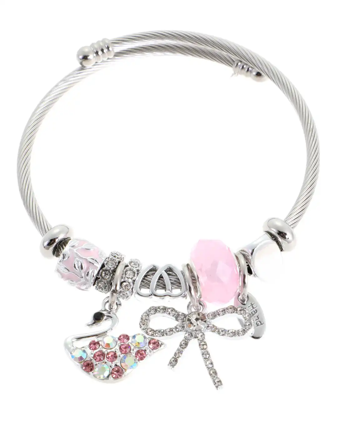 Βραχιόλι με κύκνο AA-8633-16 – Ασημί Βραχιόλι με κύκνο AA-8633-16 – Ασημί