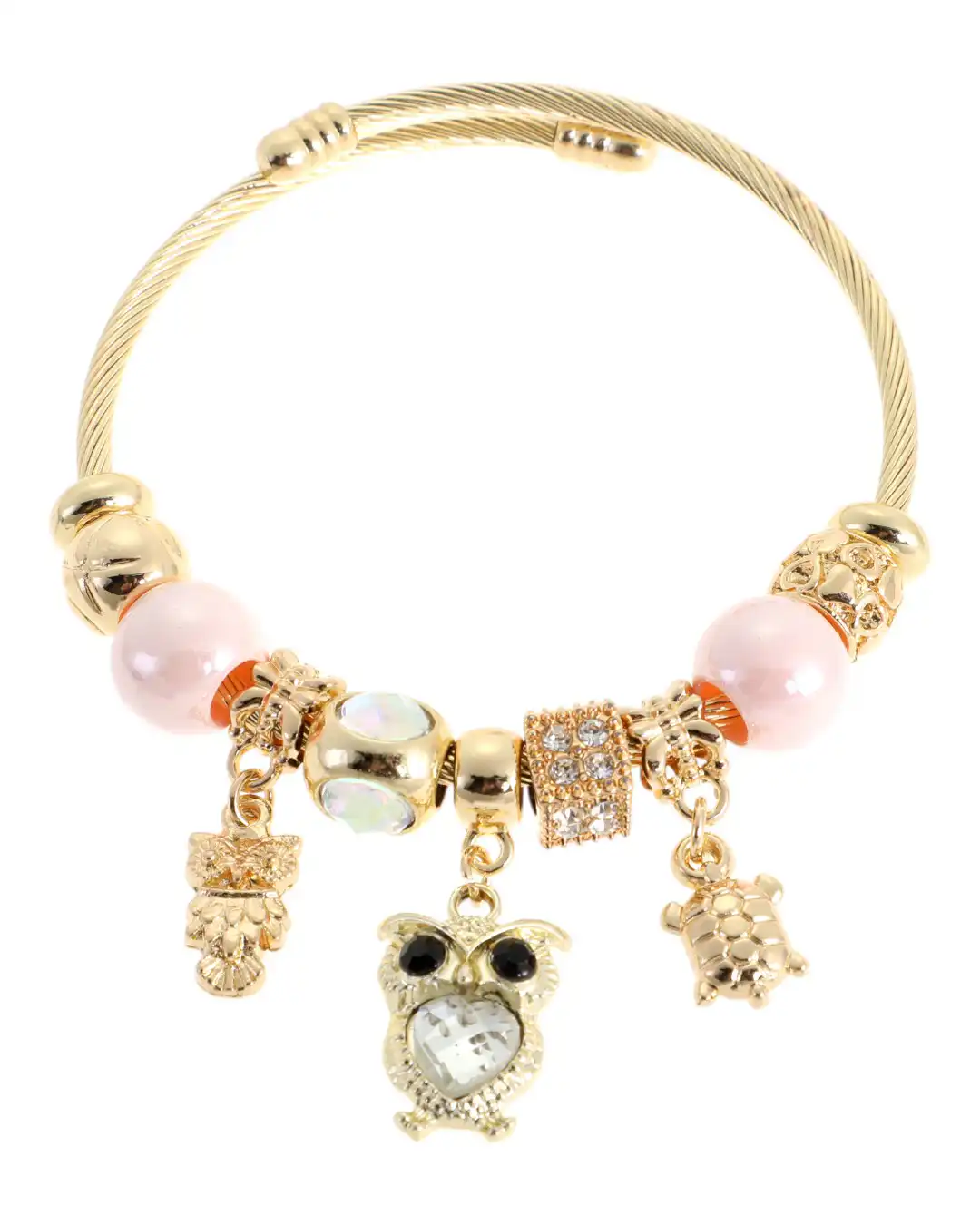 Βραχιόλι με κουκουβάγια AA-8635-16 – Ροζ Βραχιόλι με κουκουβάγια AA-8635-16 – Ροζ