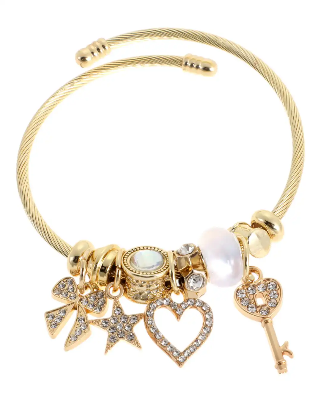 Βραχιόλι με καρδιά AA-8637-16 – Χρυσό Βραχιόλι με καρδιά AA-8637-16 – Χρυσό