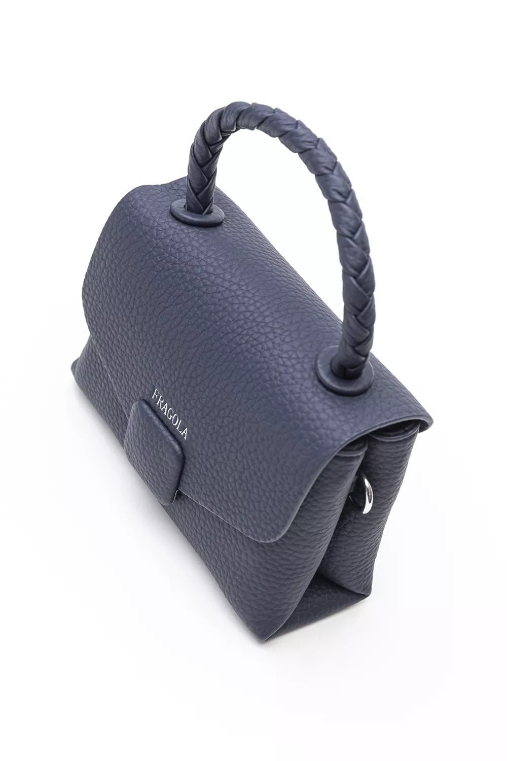 Μικρή τσάντα με κοντό πλεκτό χέρι