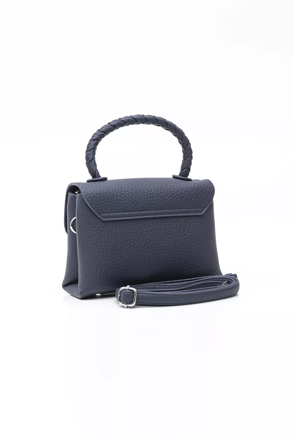 Μικρή τσάντα με κοντό πλεκτό χέρι