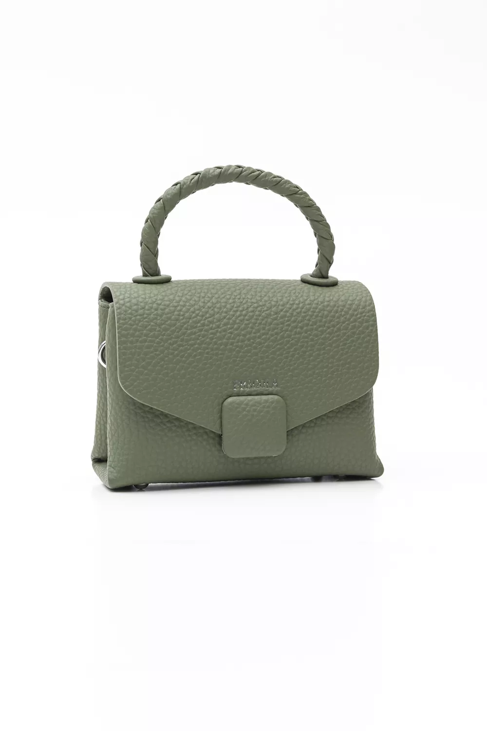 Μικρή τσάντα με κοντό πλεκτό χέρι