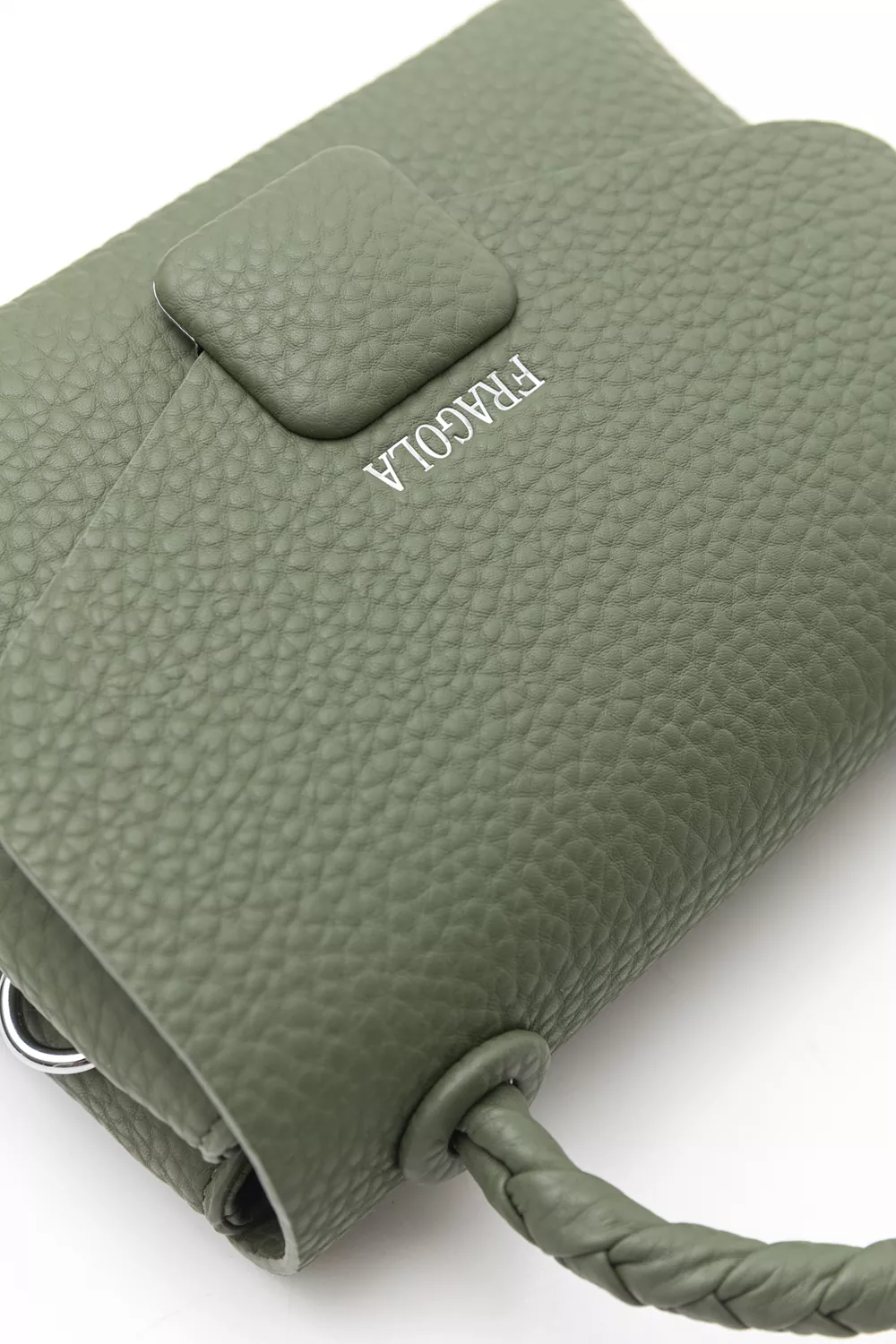 Μικρή τσάντα με κοντό πλεκτό χέρι