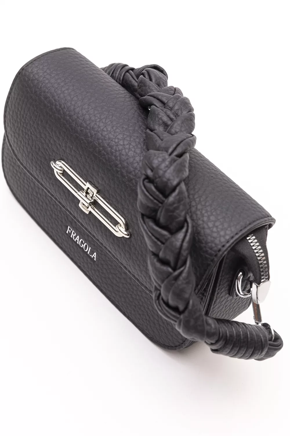 Τσάντα ώμου με πλεκτό μαλακό χέρι