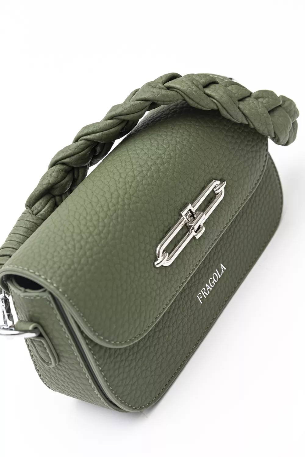 Τσάντα ώμου με πλεκτό μαλακό χέρι