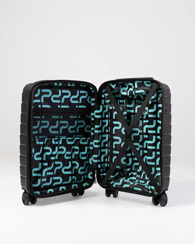 Βαλίτσα Σκληρή 1024 Επεκτεινόμενη Black - Μικρή