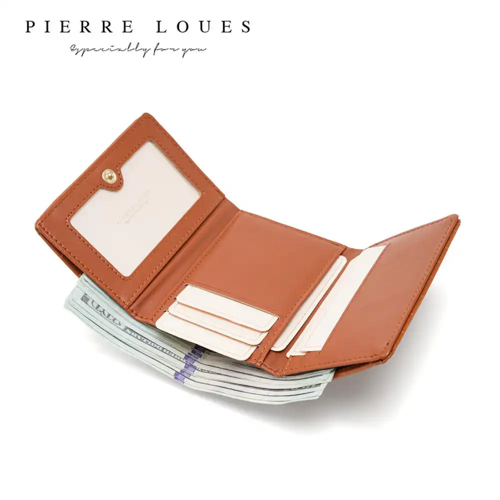 Μικρό Πορτοφόλι Γυναικείο Pierre Loues B13-48 καφέ