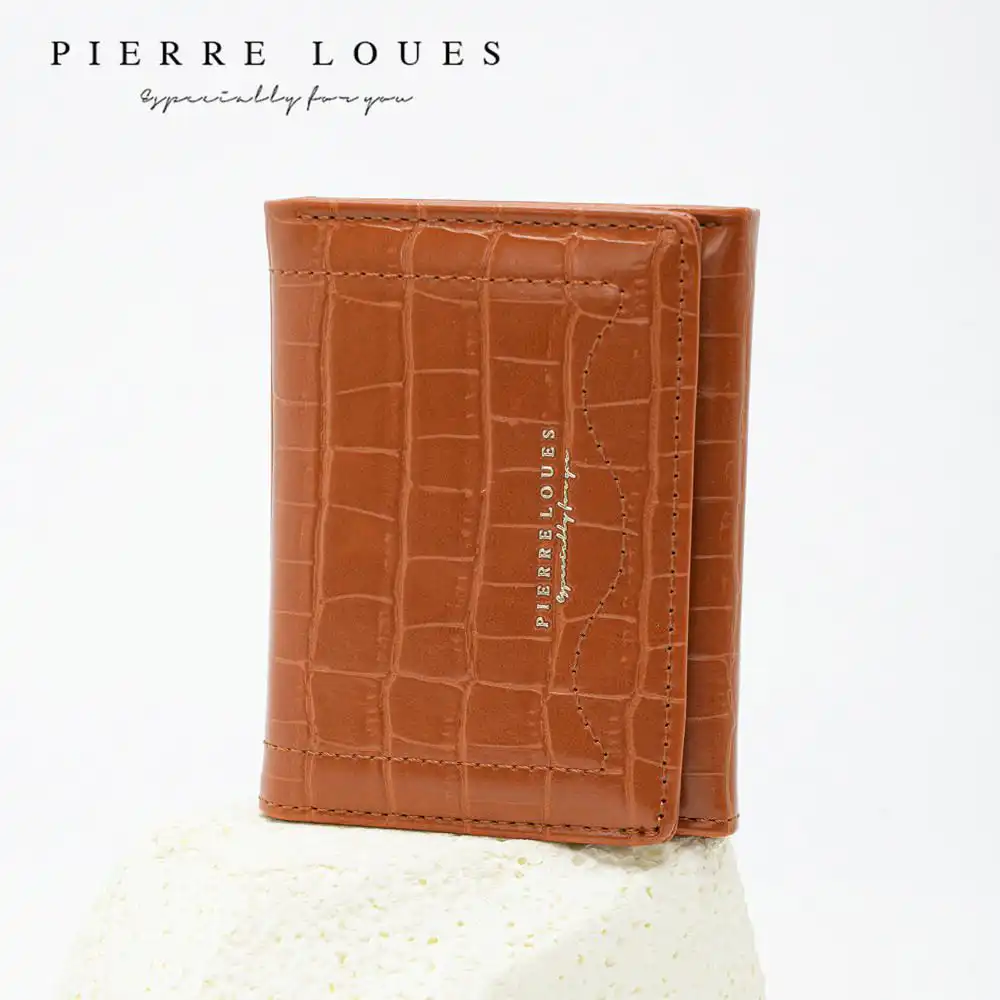 Μικρό Πορτοφόλι Γυναικείο Pierre Loues B13-48 καφέ
