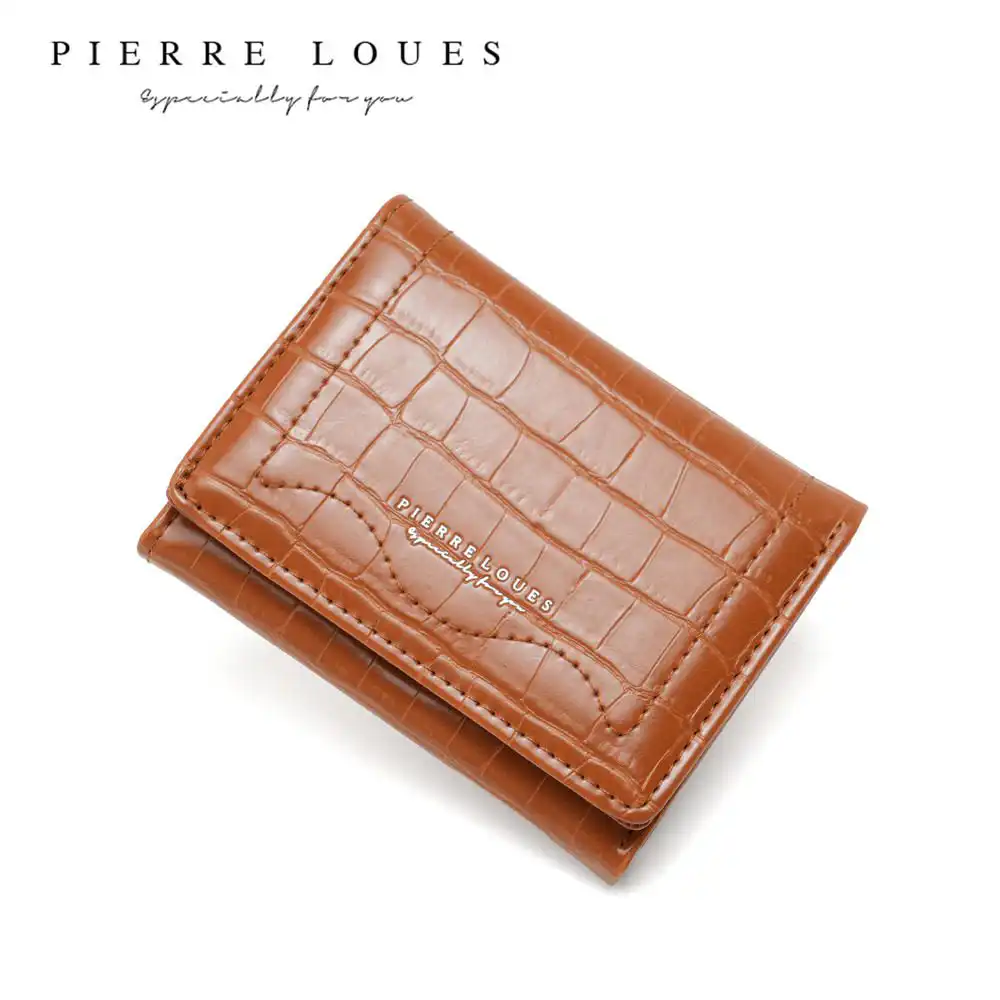 Μικρό Πορτοφόλι Γυναικείο Pierre Loues B13-48 καφέ