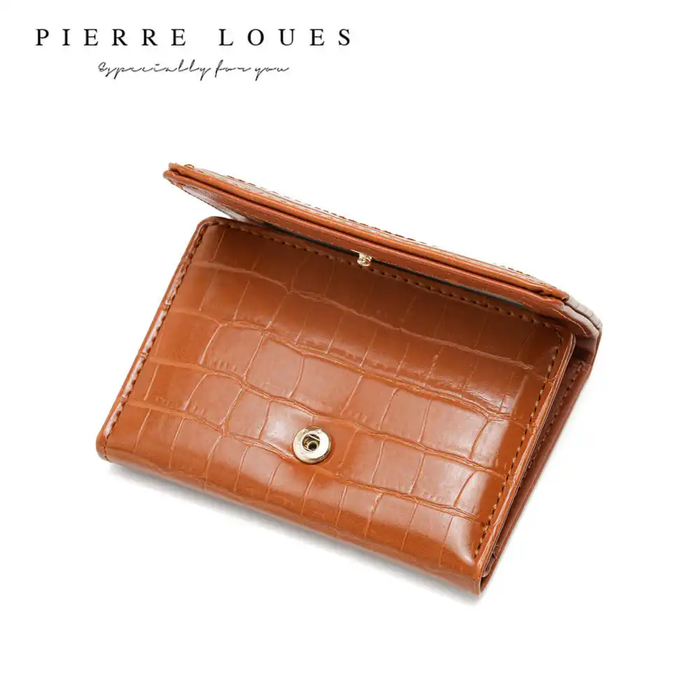 Μικρό Πορτοφόλι Γυναικείο Pierre Loues B13-48 καφέ