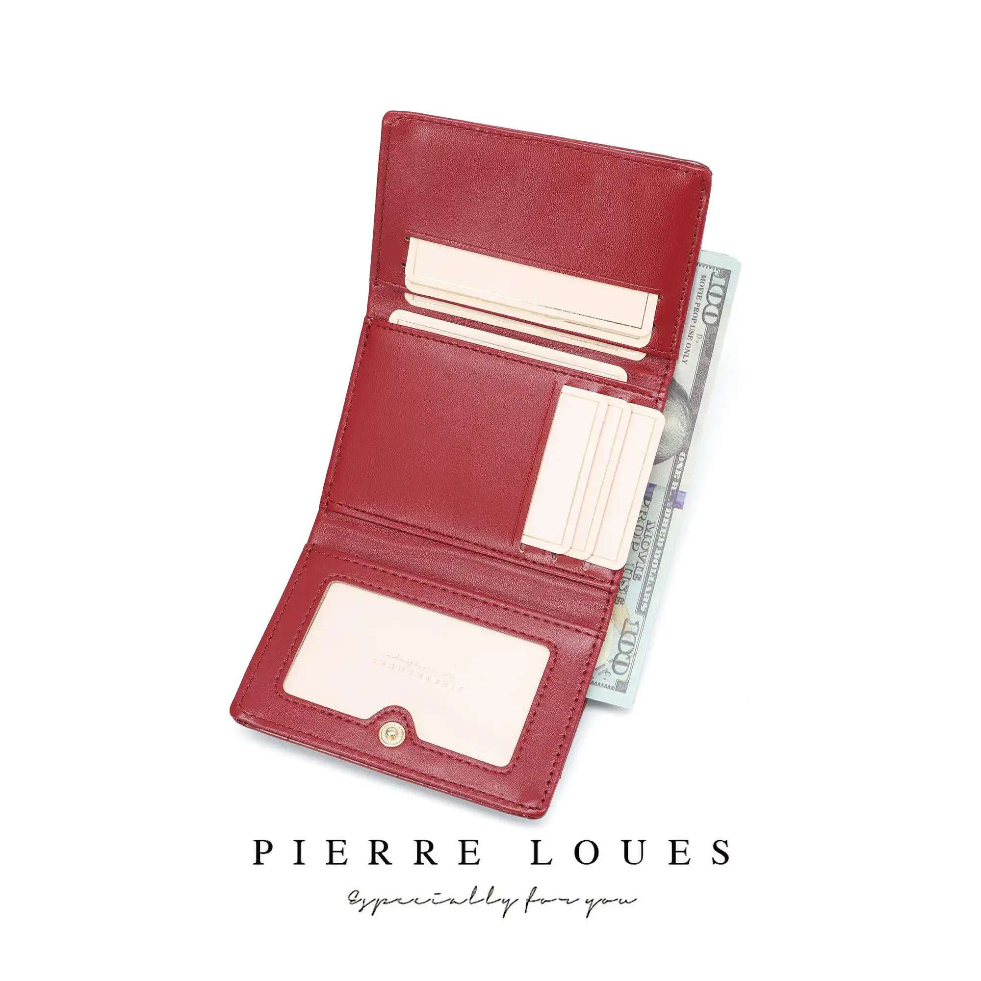 Μικρό Πορτοφόλι Γυναικείο Pierre Loues B13-49 μπορντό Μικρό Πορτοφόλι Γυναικείο Pierre Loues B13-49 μπορντό