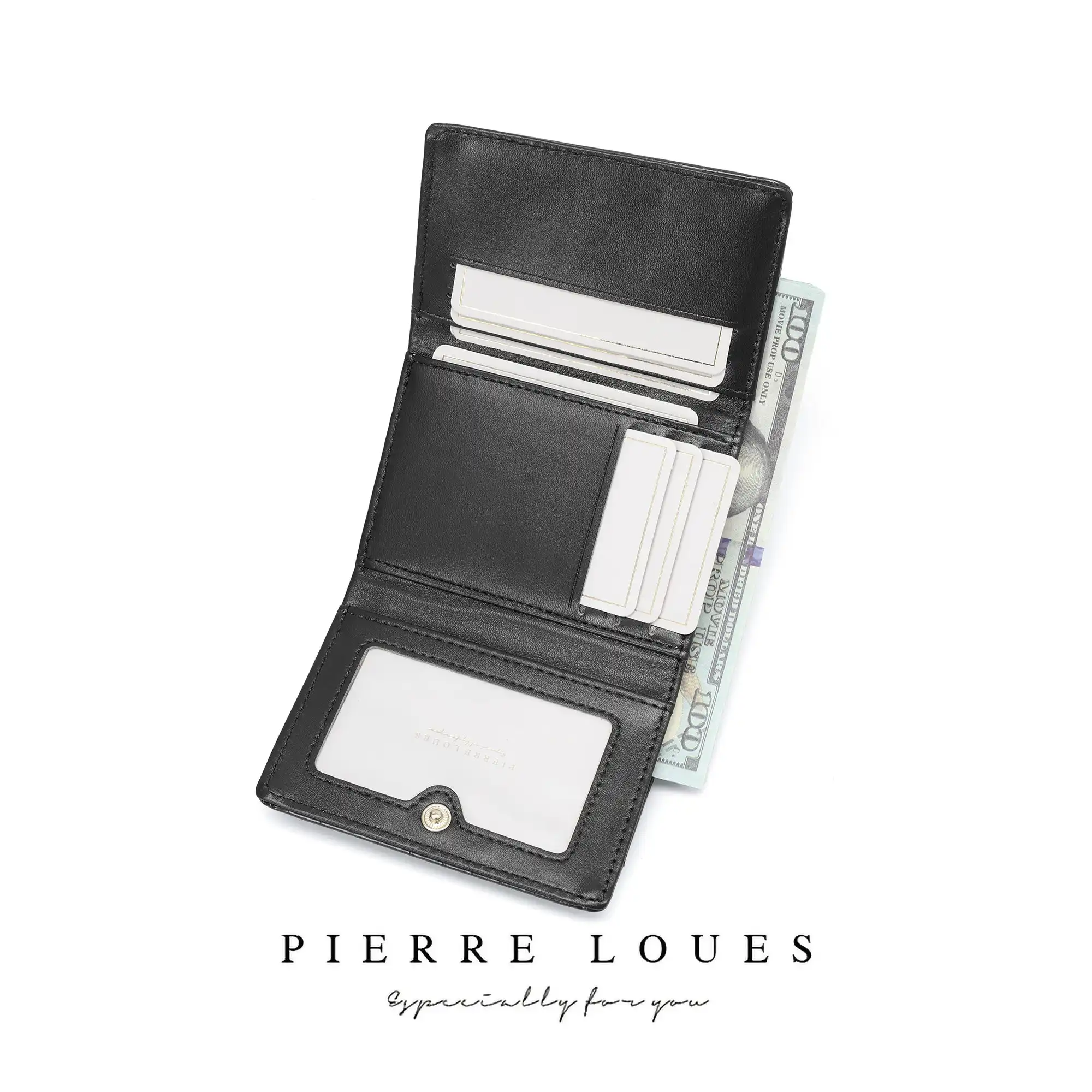 Μικρό Πορτοφόλι Γυναικείο Pierre Loues B13-49 μαύρο