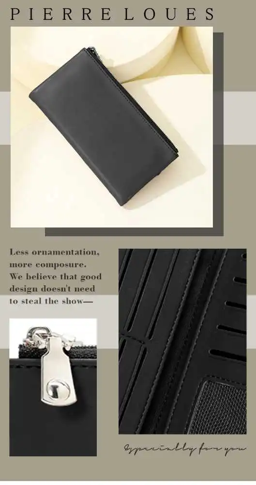 Γυναικείο πορτοφόλι Pierre Loues B662-3 μαύρο