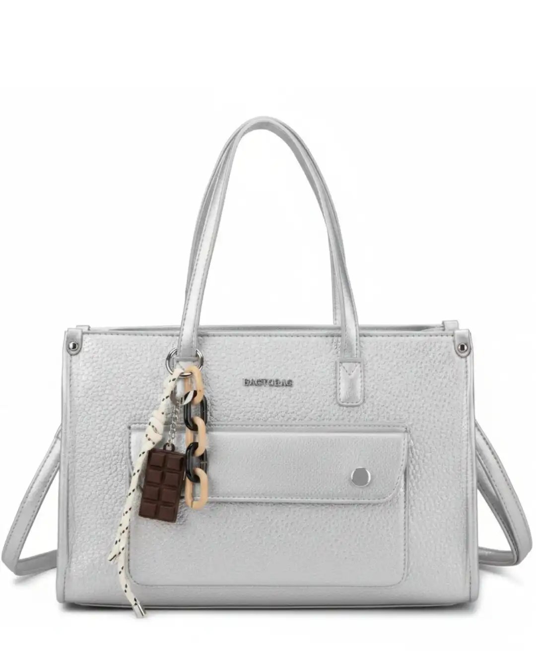 Τσάντα ώμου  XY-37007 – Ασημί