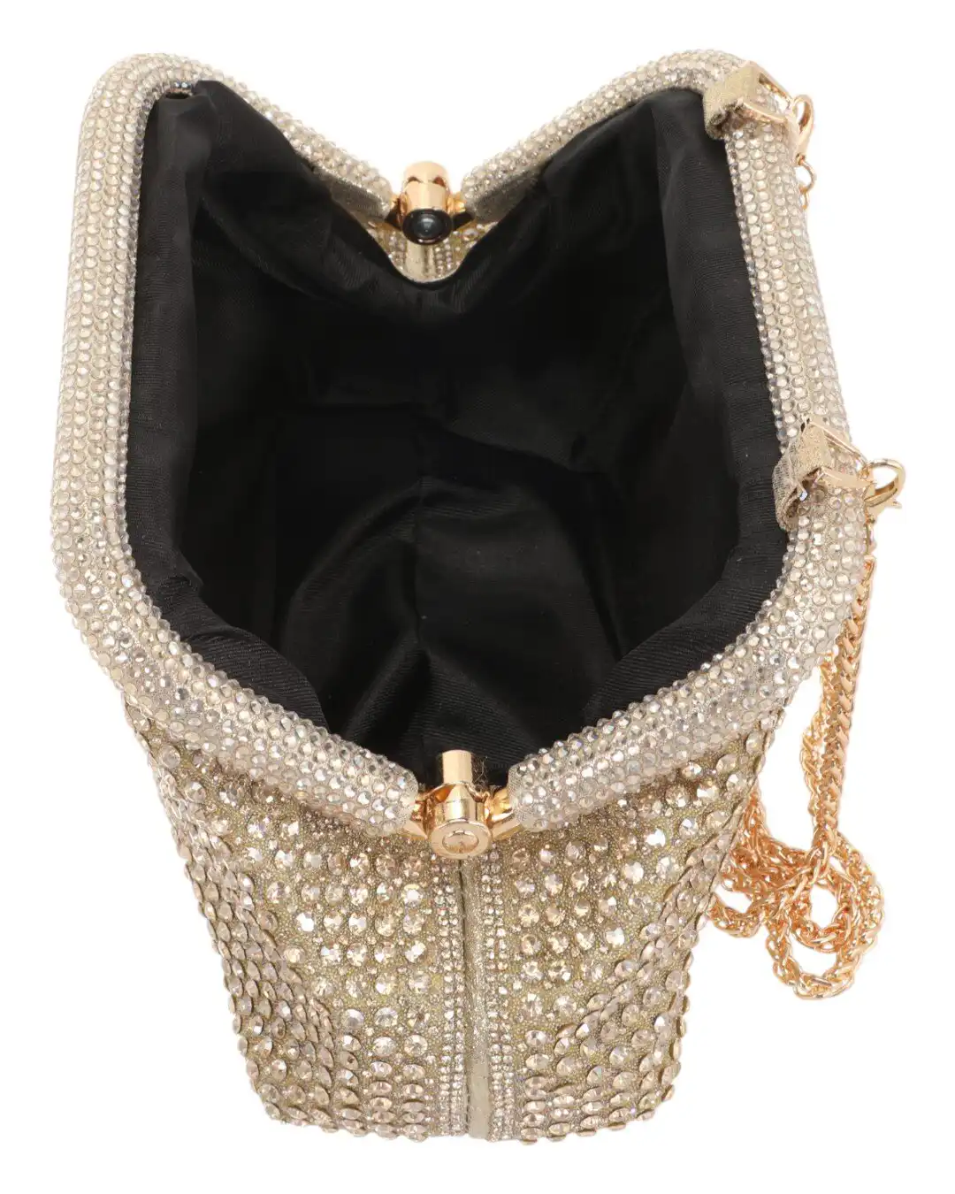 Τσάντα φάκελος clutch MD2526 - Χρυσό