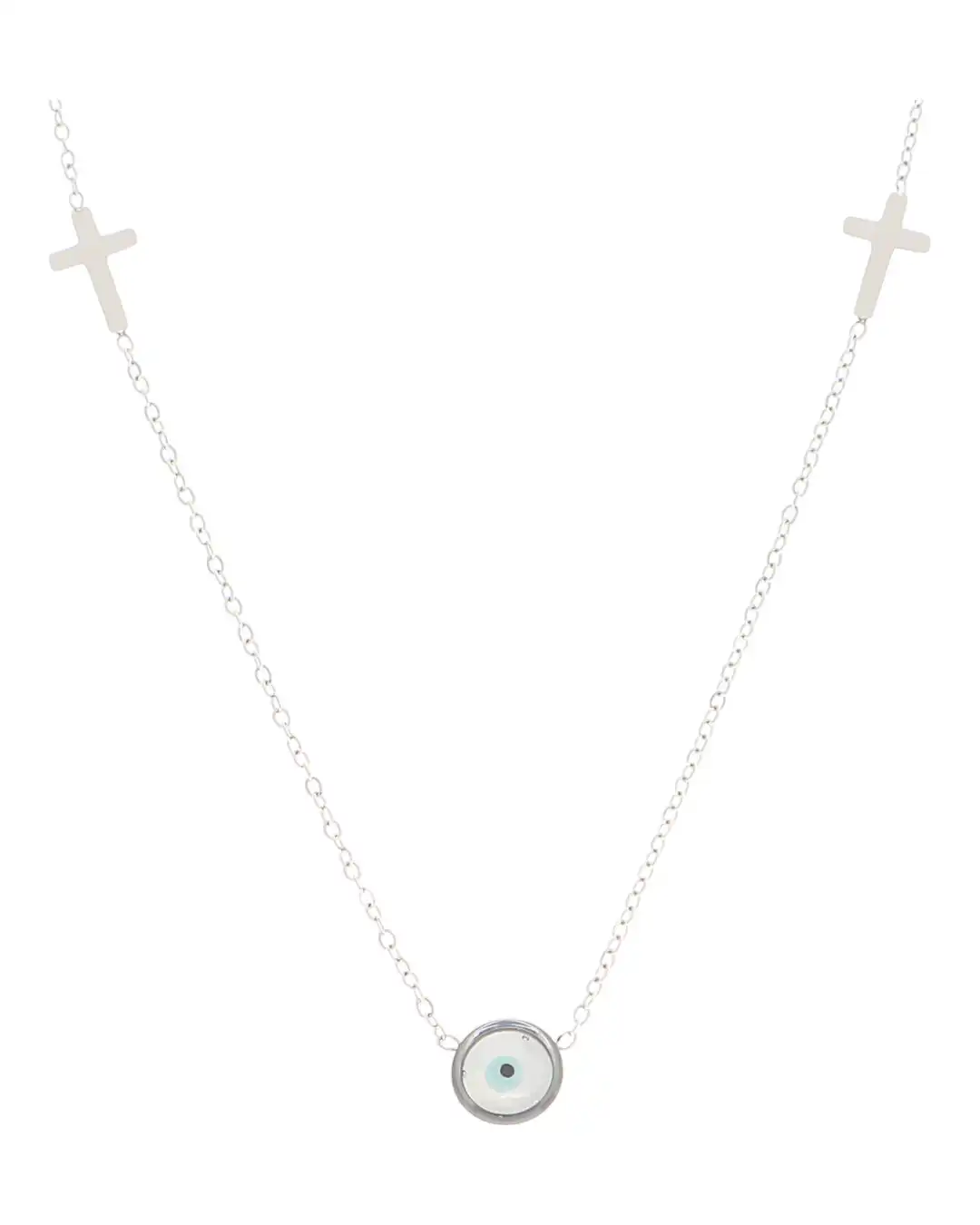 Κρεμαστό λαιμού AQE-9850-5 – Ασημί