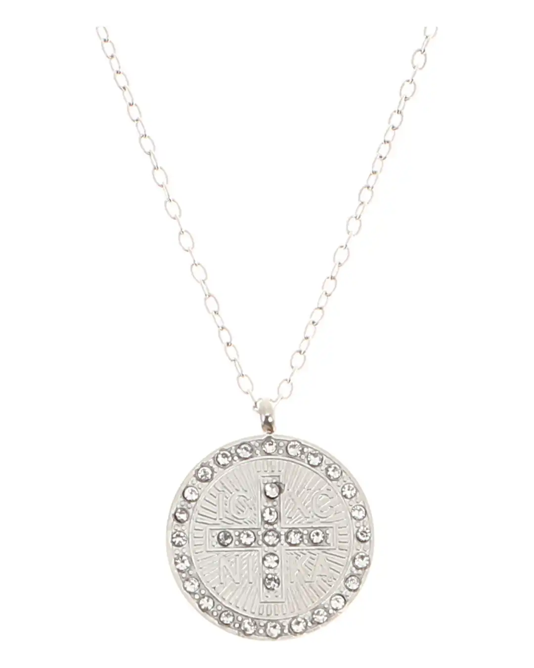 Κρεμαστό λαιμού AQE-9845-5 – Ασημί