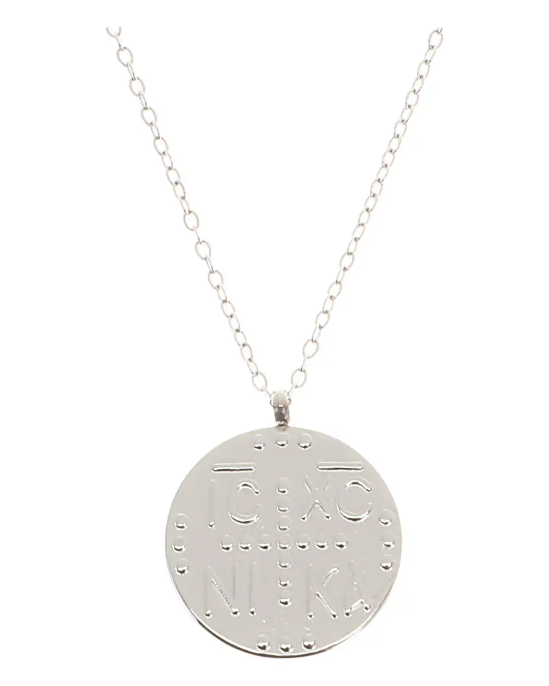 Κρεμαστό λαιμού AQE-9846-5 – Ασημί