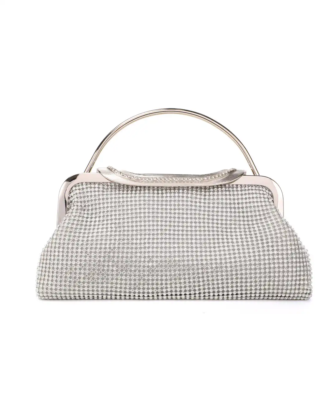 Τσάντα φάκελος clutch JH2220 – Ασημί