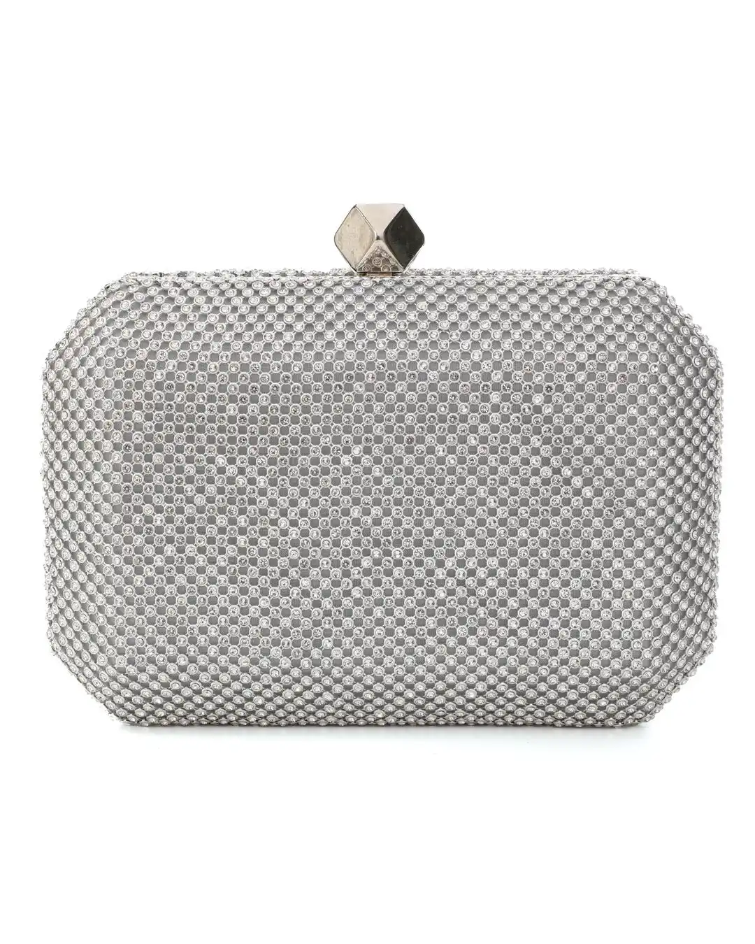 Τσάντα φάκελος clutch JH2225 – Ασημί