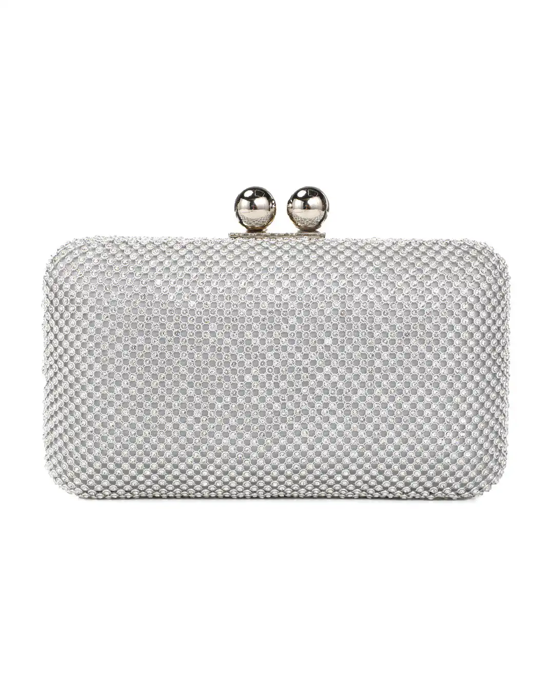 Τσάντα φάκελος clutch JH2227 – Ασημί