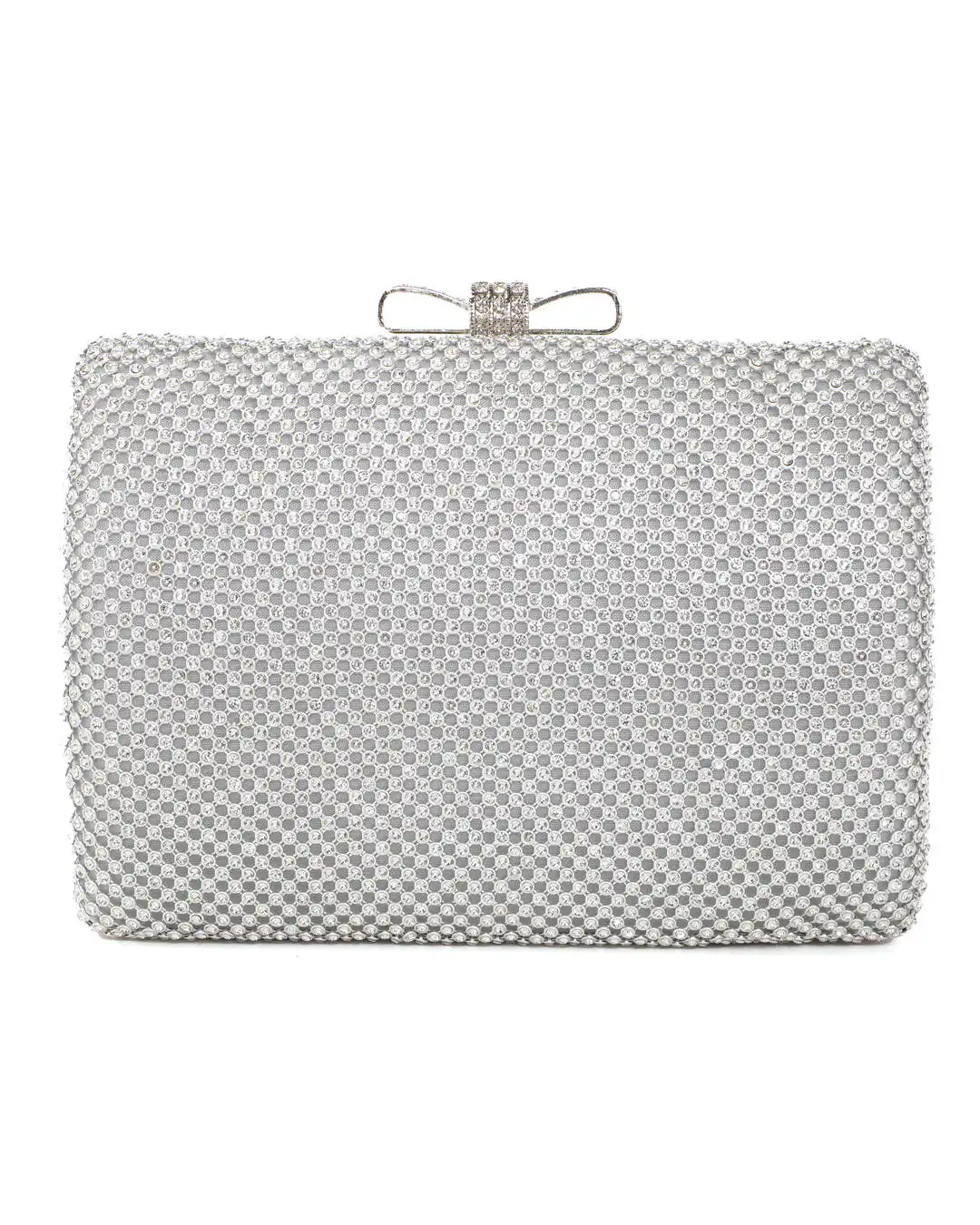 Τσάντα φάκελος clutch JH2228 – Ασημί