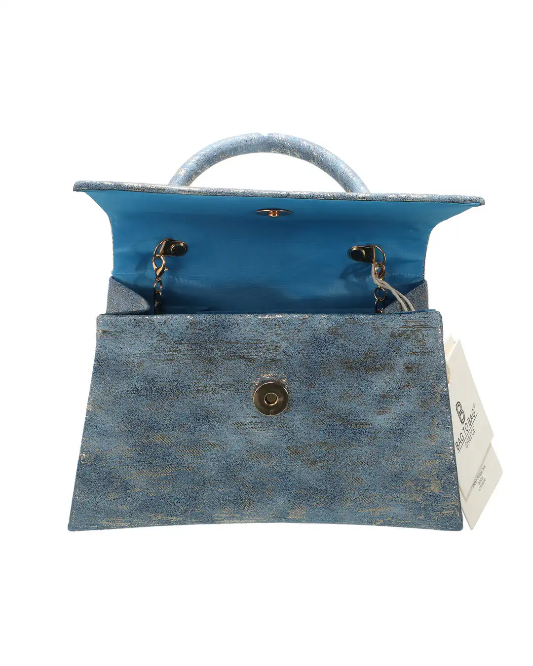 Τσάντα φάκελος clutch MD2432 – Μπλέ