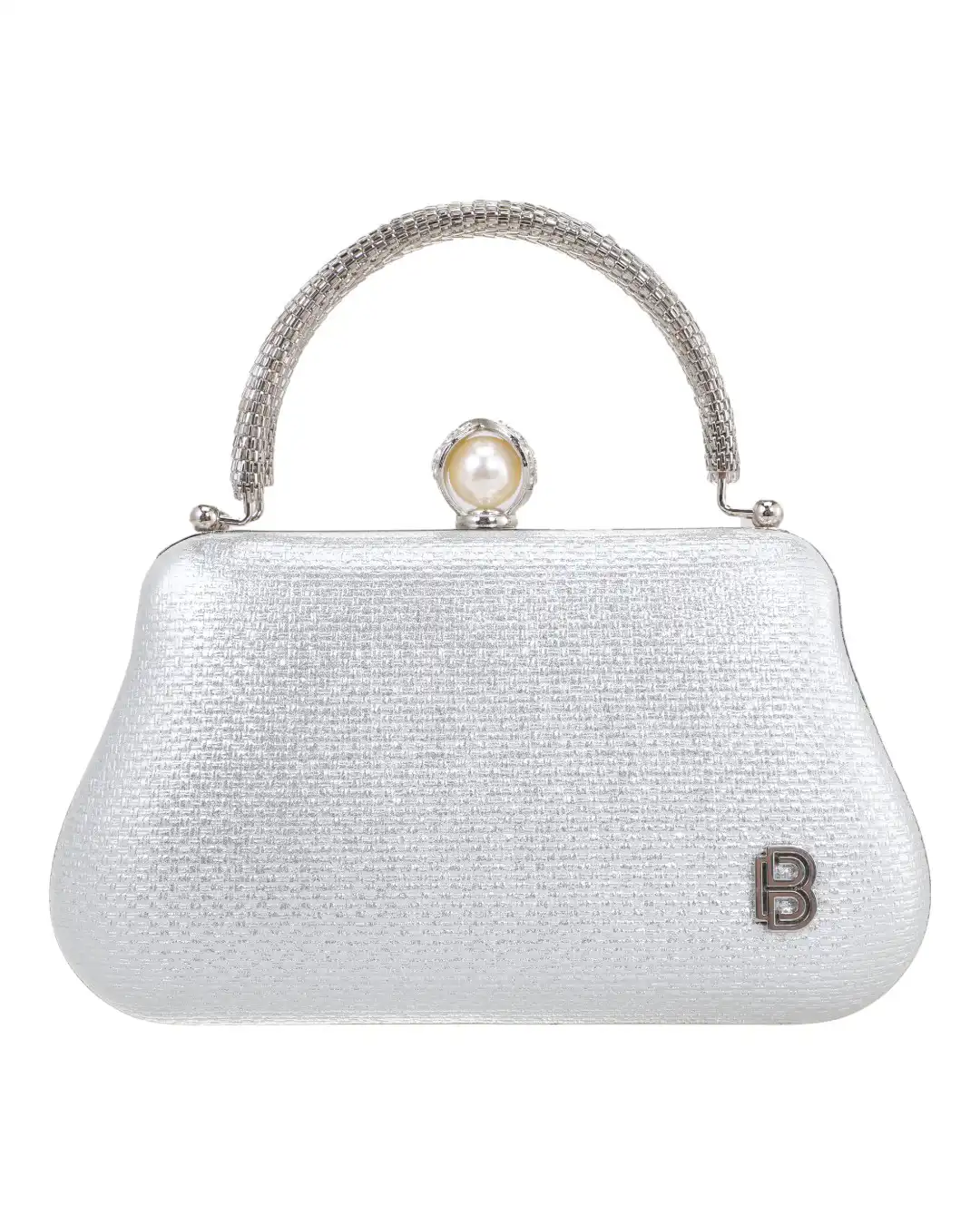 Τσάντα φάκελος clutch JH2239 – Ασημί