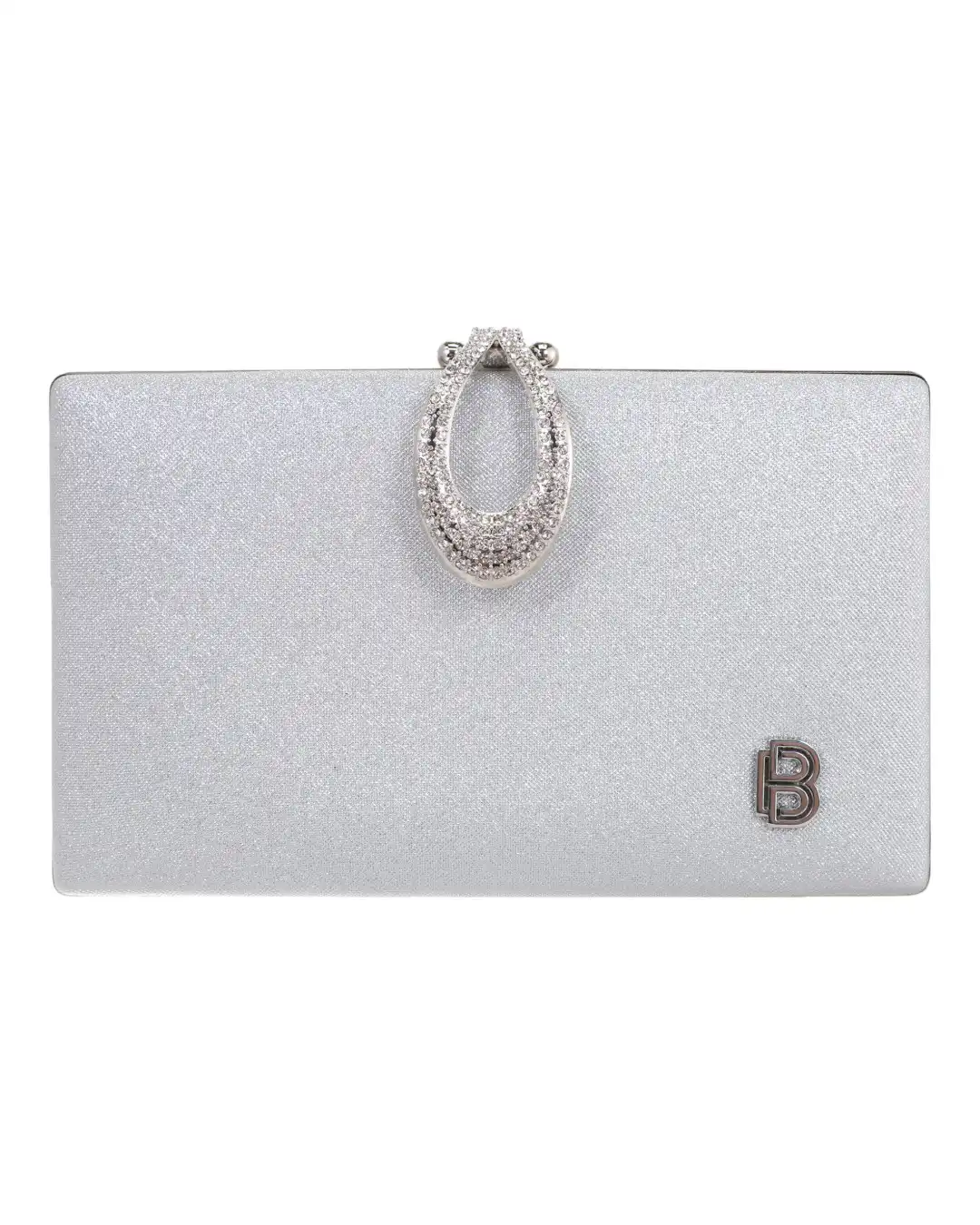 Τσάντα φάκελος clutch JH2237 – Ασημί