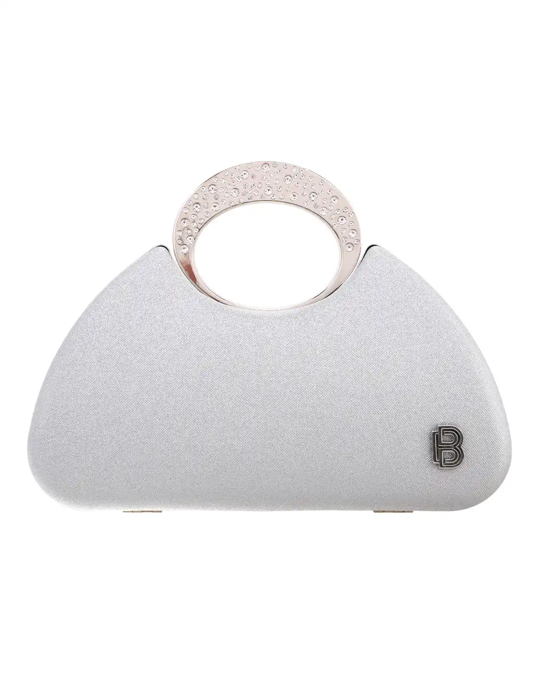 Τσάντα φάκελος clutch JH2241 – Ασημί