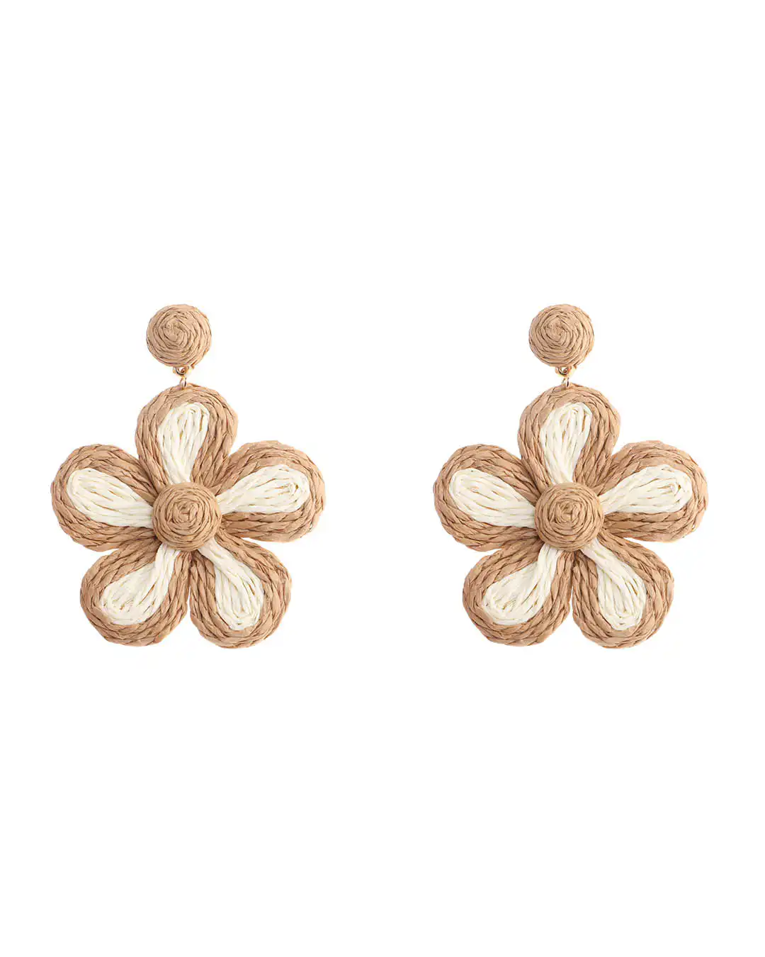 Ψάθινο σκουλαρίκι SASA-9962-13 – Σκούρο Μπέζ Ψάθινο σκουλαρίκι SASA-9962-13 – Σκούρο Μπέζ