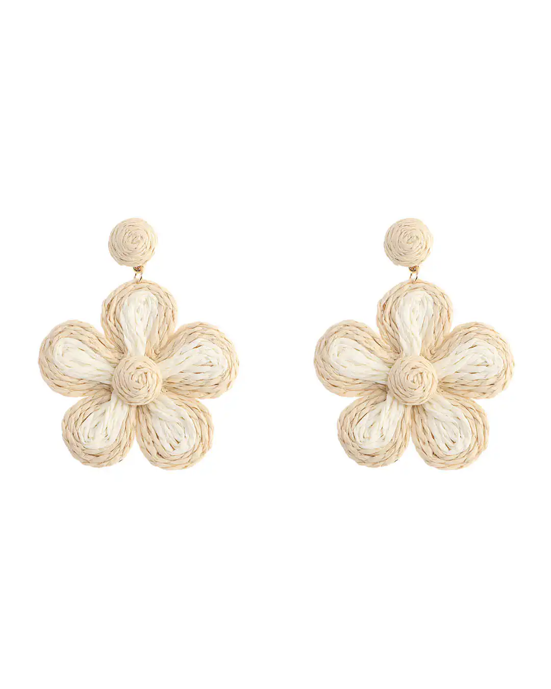 Ψάθινο σκουλαρίκι SASA-9962-13 – Μπέζ Ψάθινο σκουλαρίκι SASA-9962-13 – Μπέζ