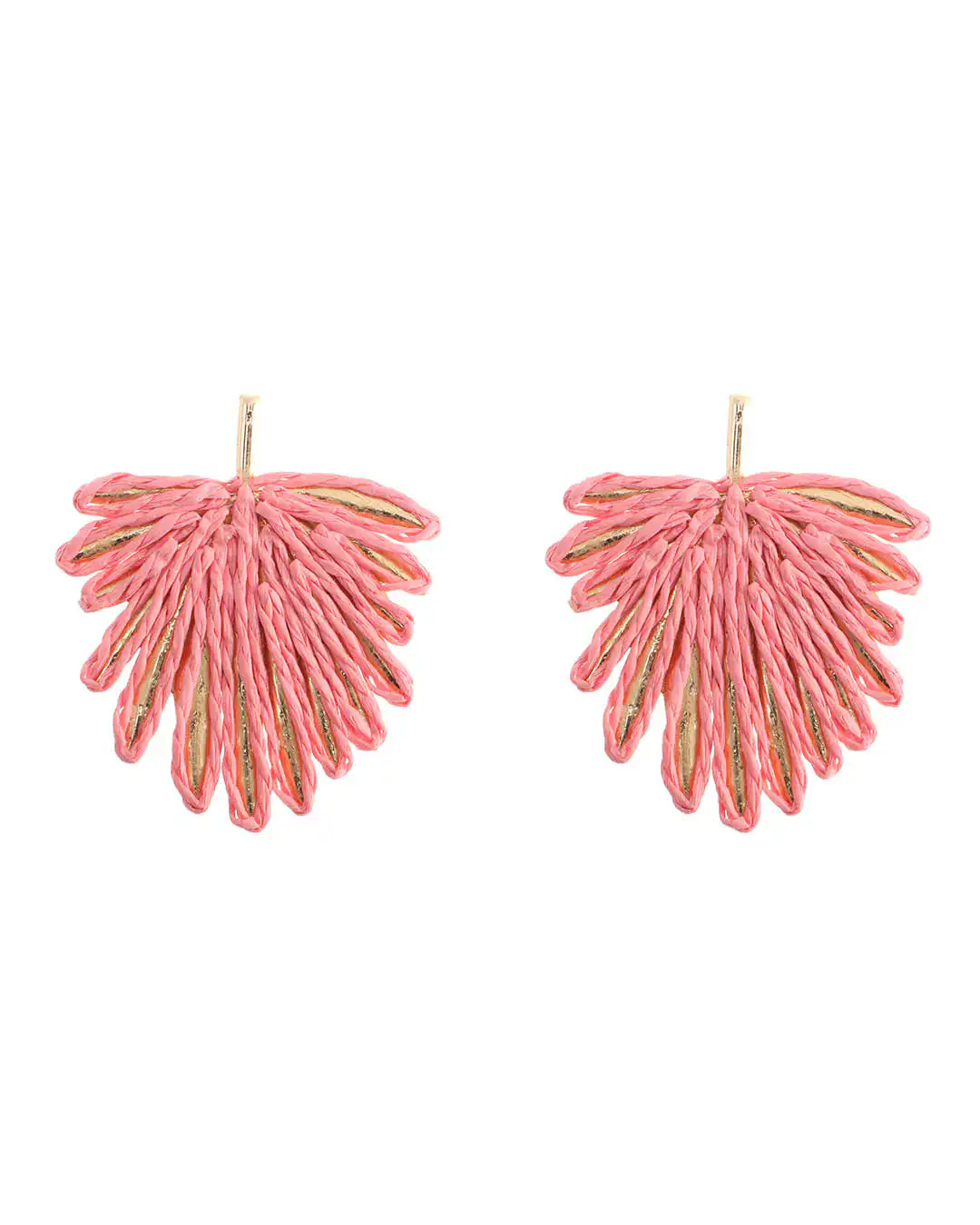 Ψάθινο σκουλαρίκι SASA-9968-13 – Ροζ Ψάθινο σκουλαρίκι SASA-9968-13 – Ροζ